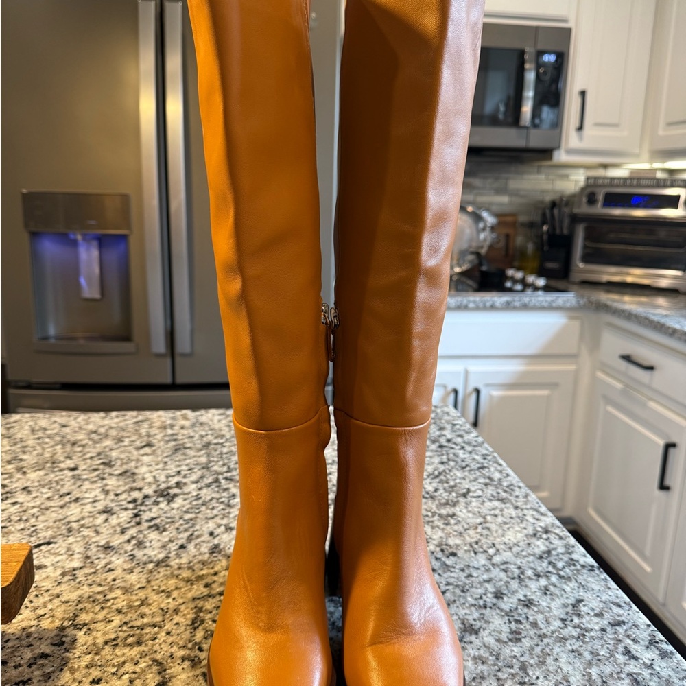 Sam Edelman caramel Heeled Boots size 6 NWT - no box